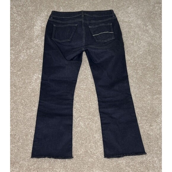 Care Label Cigar Bell Crop Black Jeans Barney’s New York Size 27 Raw Hem - Picture 2 of 9